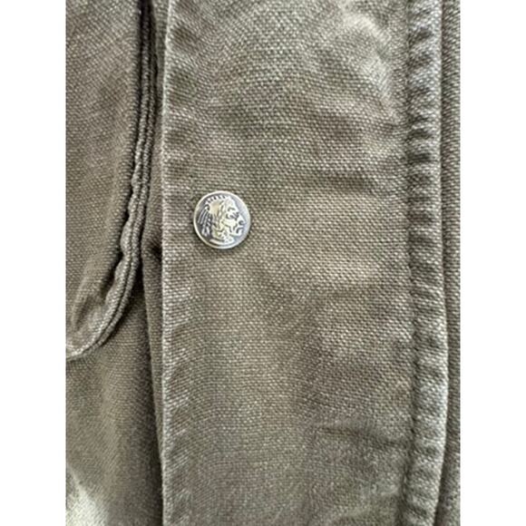 "Woolrich" VNTG Aztec Wool Lined Trench Barn Chore Horses 1883 1923 Coat SZ M - Picture 14 of 16